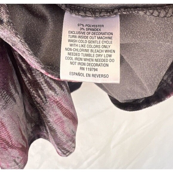 Style & Co Velvet Burnout Top 1X Crushed Lace Flare Sleeve Fairy Grunge Whimsy - Picture 10 of 10